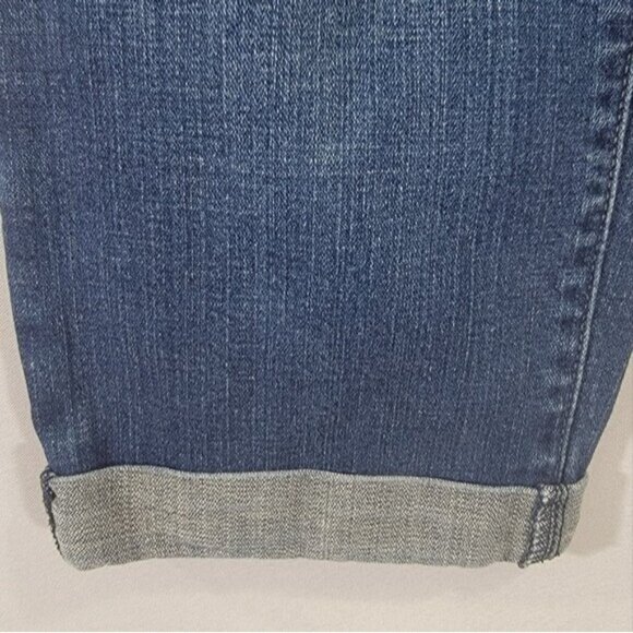 Levis‎ Cropped Jeans Cuffed Blue Flap Button Pockets Womens Size 10 EUC - Picture 2 of 11